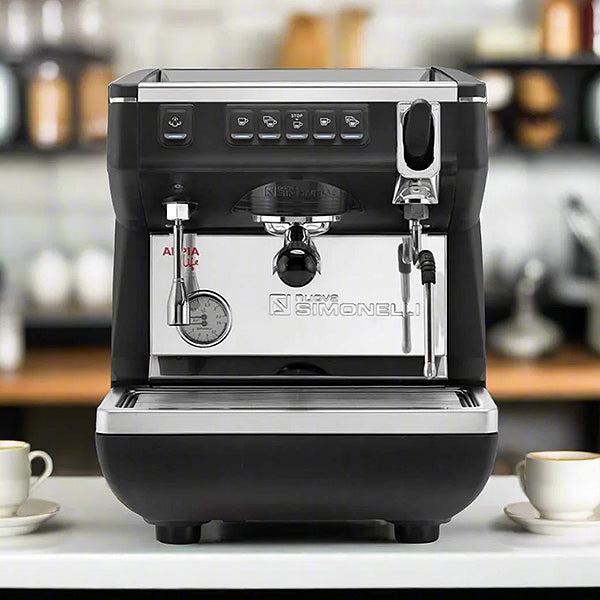 Load image into Gallery viewer, Nuova Simonelli Appia Life Single Group Volumetric Black Espresso Machine
