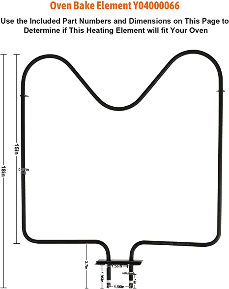 RO6G Range Bake Unit Heating Oven Element for Magic Chef Y04000066