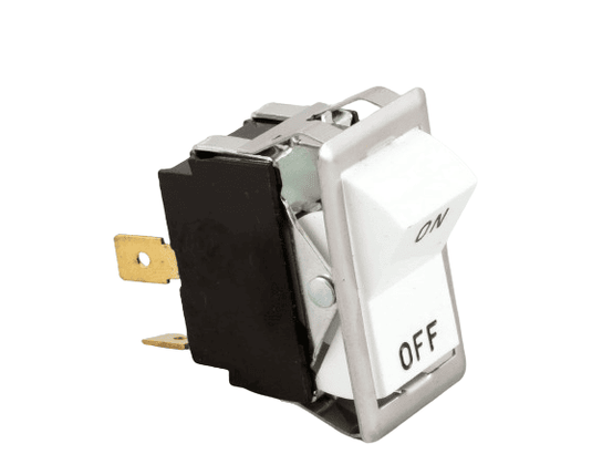 Rocker Switch 16530, White, On-Off, DPST