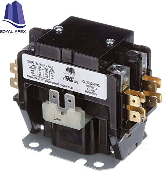 Royal Apex HVAC Air Conditioner Magnetic Contactor 30A