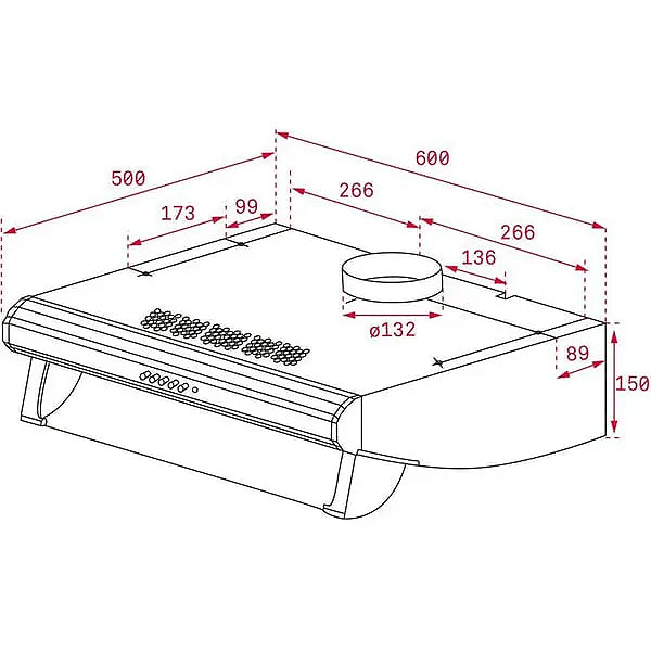 Load image into Gallery viewer, TEKA C 6310 60cm Classical integrated hood with 3 speeds and 1 motor
