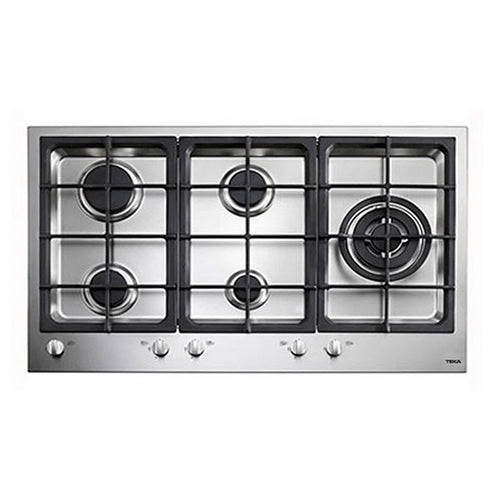 TEKA EW 90 5G AI AL TR CI Gas hob with 5 cooking zones and triple ring burner in 90 cm of butane gas