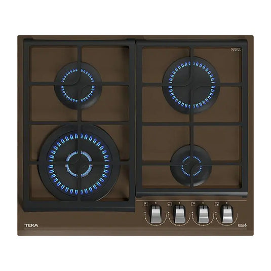 TEKA GZC 64320 LB Gas on Glass Hob with ExactFlame function in 60 cm of butane gas Urban Colors