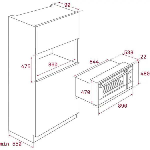 Load image into Gallery viewer, TEKA HSF 900 Multifunction Oven with HydroClean Cleaning System in 90 cm
