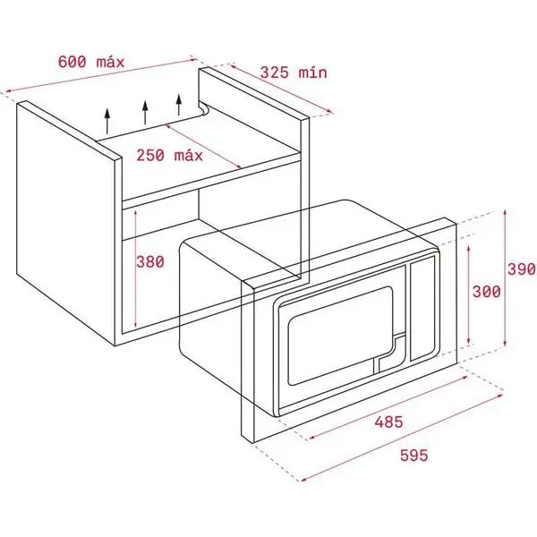 Load image into Gallery viewer, TEKA ML 820 BIS Built-in Microwave + Grill with Touch Control
