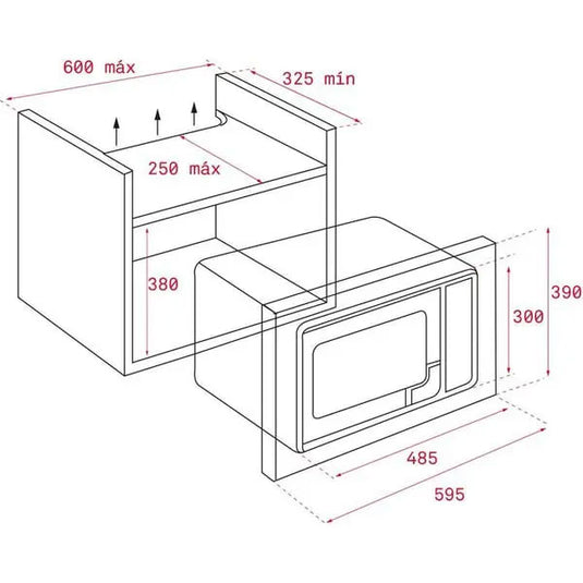 TEKA ML 820 BIS Built-in Microwave + Grill with Touch Control