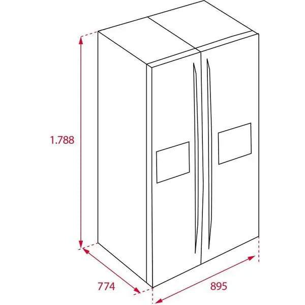 Load image into Gallery viewer, TEKA Side By Side Refrigerator 574 Litres RLF 74925| Fridge Freezer
