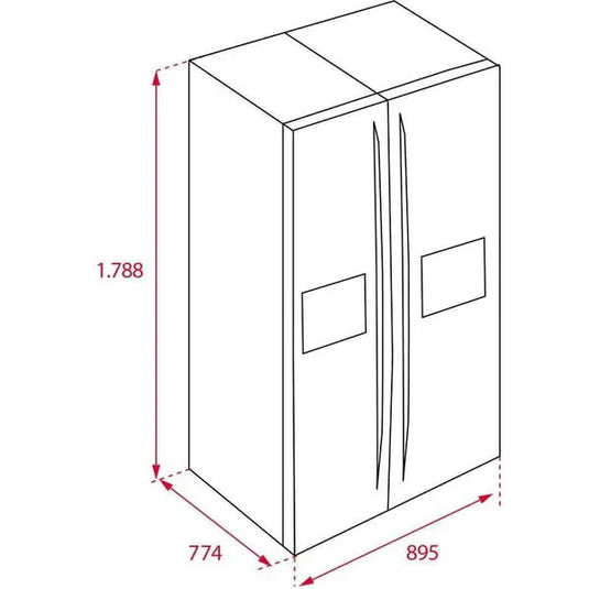 TEKA Side By Side Refrigerator 574 Litres RLF 74925| Fridge Freezer