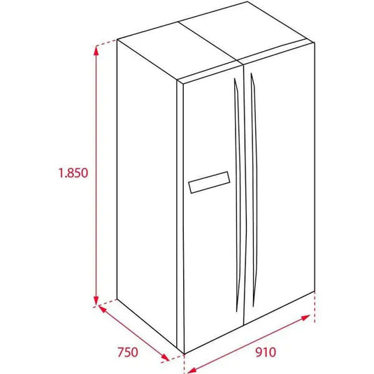 TEKA Side By Side Refrigerator  RMF 75920 SS ME  Fridge Freezer