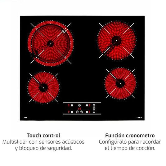 Teka Built In Vitroceramic Hob With 4 Cooking Zones TT 6420