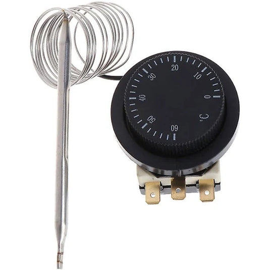 Temperature Control Switch 0-60 Capillary Thermostat Controlled Durable 0-60degree