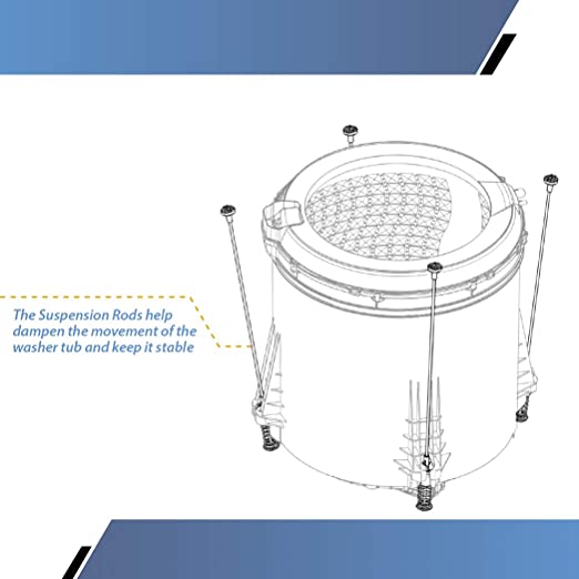 Load image into Gallery viewer, Washing Machine Suspension Rod Kit Replaces W10780048
