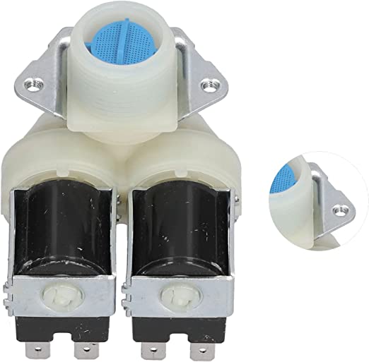 Load image into Gallery viewer, Water Inlet Valve, AC220V-240V 8 X 7 X 6.5cm 3.1 X 2.8 X 2.6in Water Inlet Solenoid Valve for Drum Washing Machines
