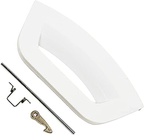 Load image into Gallery viewer, White Door Handle Kit for Hotpoint Washing Machine SPARES2GO
