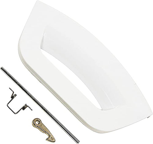 White Door Handle Kit for Hotpoint Washing Machine SPARES2GO