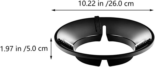 Wok Stove Ring Support Holder: Kitchen Cooktop Range Pan Holder Stand Rack Windproof Gas Hob Milk Pot Holder 26x26cm