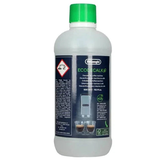 Delonghi EcoDecalk Descaler 500ml, 5513296041, 5513296051 for Coffee Machine Cleaning