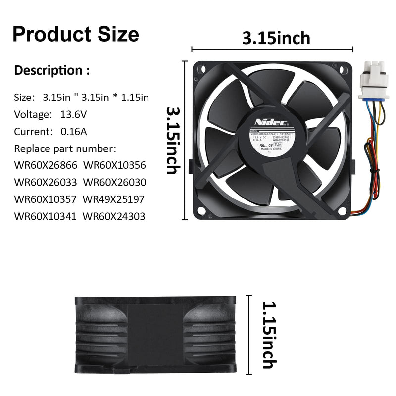 Load image into Gallery viewer, Refrigerator Evaporator Fan Motor Fit for Almost All GE Refrigerators
