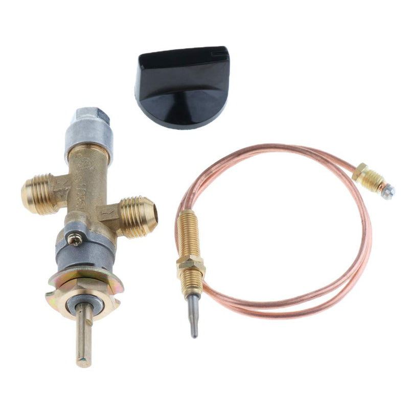 Load image into Gallery viewer, perfk Gas Main Control Valve With Thermocouple &amp; Knob, Suitable for Grill, Fire Pit, Fireplace, Furnace &amp; Heater Price Shop in Dubai UAE. faj.ae
