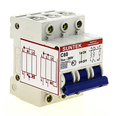 Loss of neutral protection SUNTEK 60A