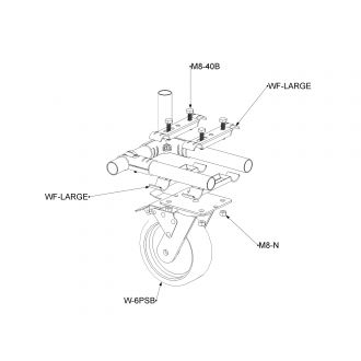 Load image into Gallery viewer, Swivel Plate-Mount Caster with Brake W-6PSB 6
